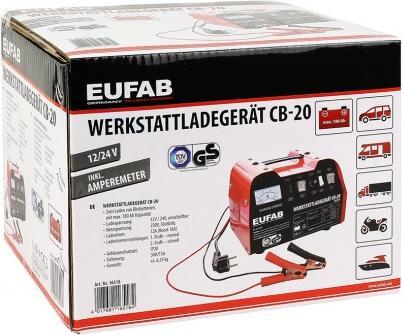Image du produit Eufab Chargeur d'atelier 12-24V 18-12A (24V, 18 A)