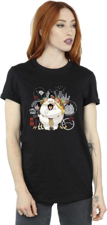 Immagine prodotto Disney Big Hero 6 Baymax Group Hug Maglietta Ampia Donna (M)