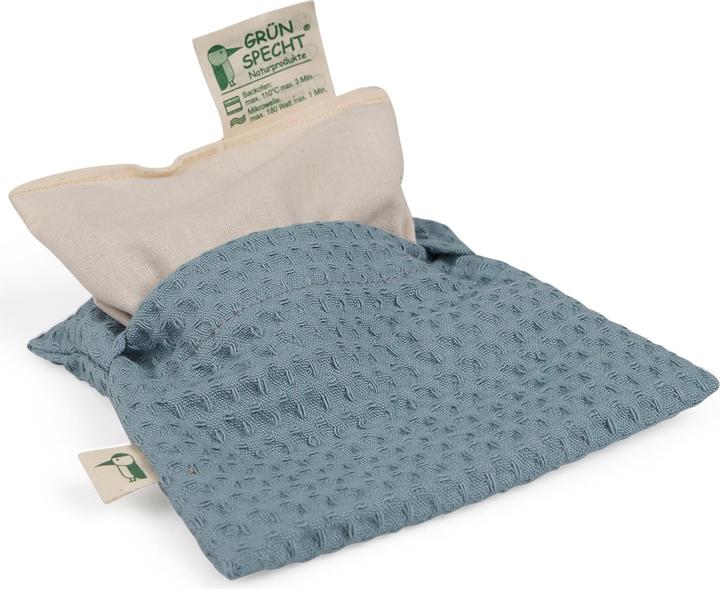 Produktbild Grünspecht Rapssamenkissen Waffelpiqué (13.5 x 13.5 cm)