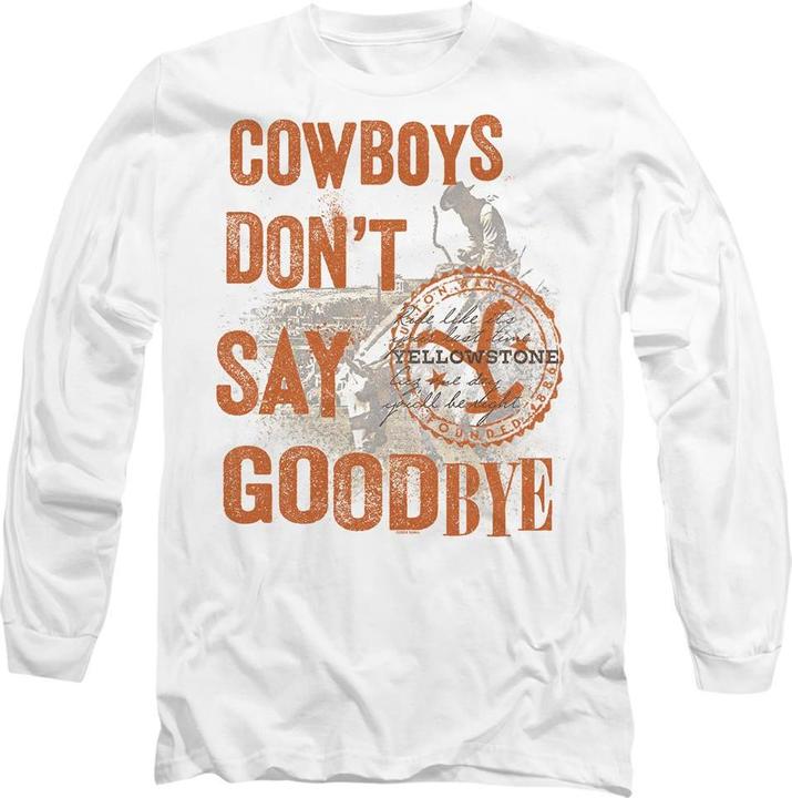 Actual product image Yellowstone Unisex Adult Cowboys Don't Say Goodbye T-Shirt (XL)