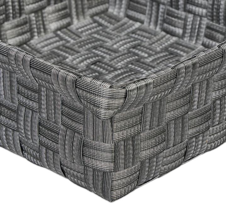 Produktbild Relaxdays 4x Aufbewahrungskorb (4 x, 23.5 x 23.5 x 8.5 cm)