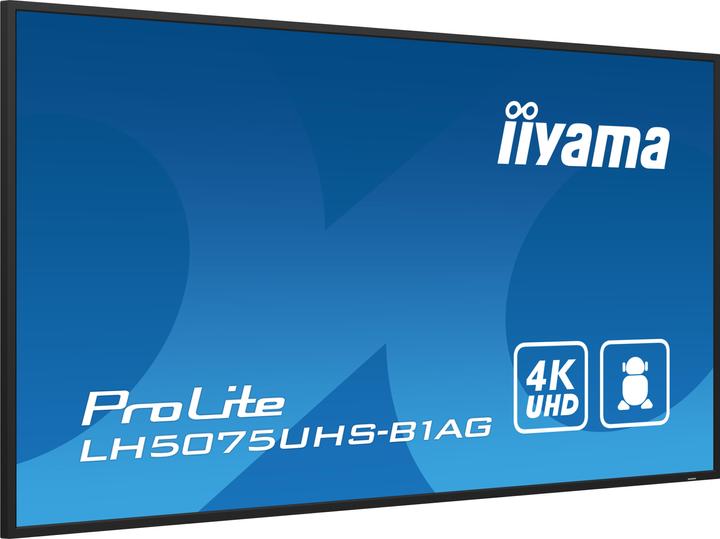 Image du produit iiyama 50" 3840x2160, UHD VA panel, Haze 25%, 5 (3840 x 2160 pixels, 49.50")