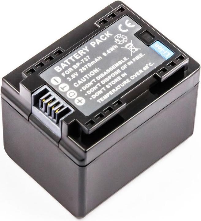 Produktbild AGI Akku kompatibel mit Canon LEGRIA HF R606 - Akku - 2.400 mAh (Akku)