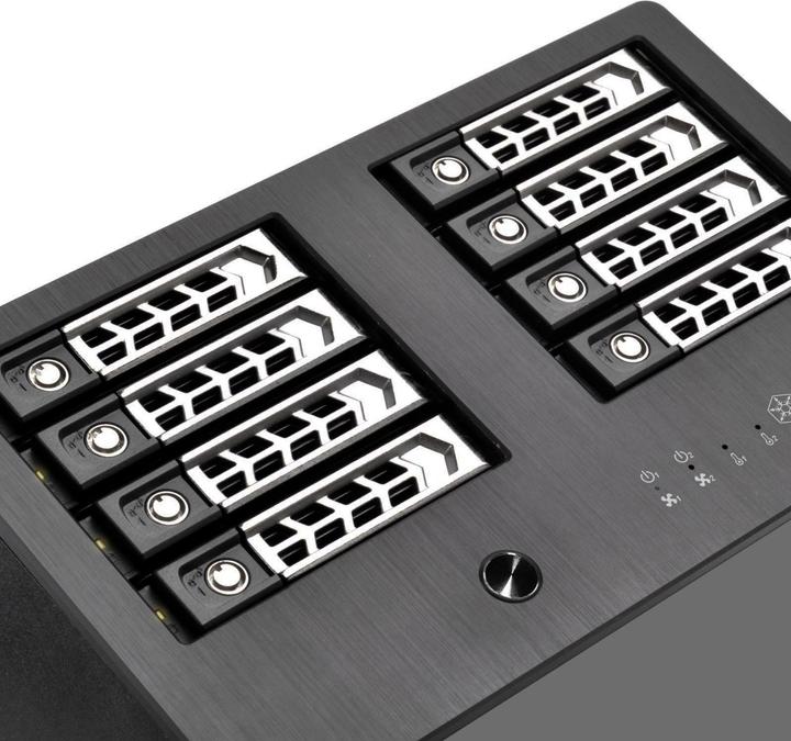 Image du produit Silverstone SST-TS821S - Boîtier externe de disque dur Mini SAS pour 8x 2.5" SAS/SATA HDD ou SSD avec (2.5")