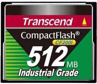 Image du produit Transcend CF200I Industrial Grade - carte mémoire flash (0.50 Go, CF)