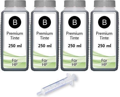 Produktbild Druckfuxx 1000ml Drucker Tinte für HP 302 XL Envy 4520 4521 4522 4524 4525 4526