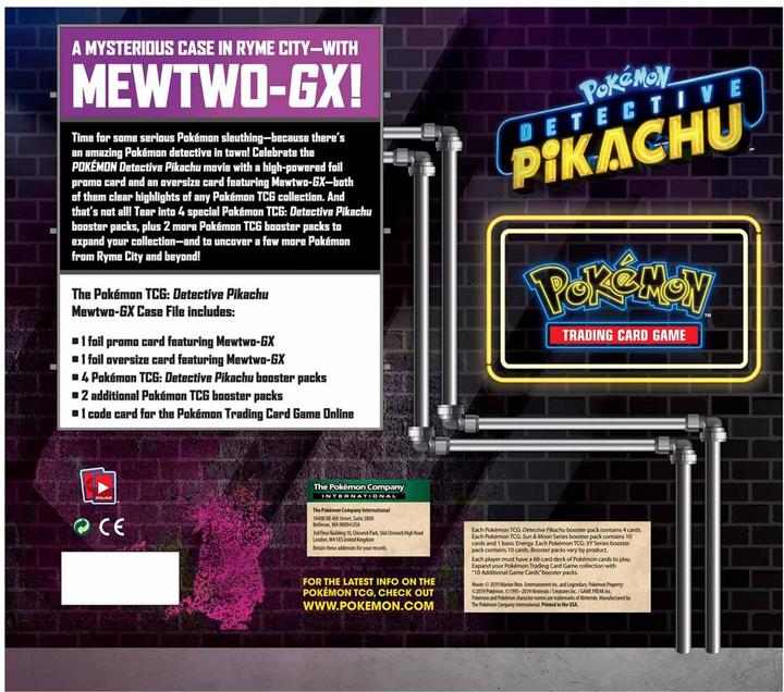 Produktbild Pokémon Detective Pikachu Mewtwo-GX Case File Collection Box - EN (Englisch, Box Set & Collection)