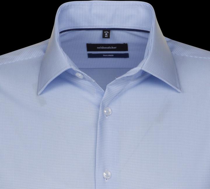 Immagine prodotto Seidensticker Camicia Tailored Fit Kent non stirata check ltblue (XL)