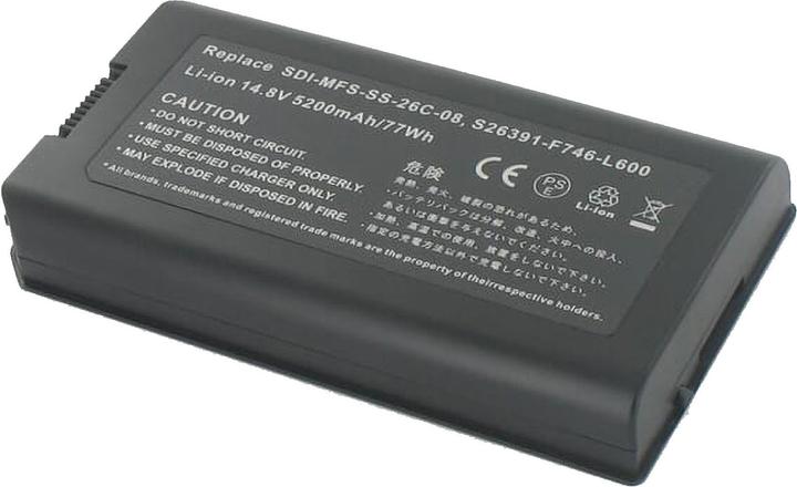 Actual product image AGI Battery compatible with Fujitsu-Siemens SDI-MFS-SS-26C-06 - Battery - 5,200 mAh (5200 mAh)