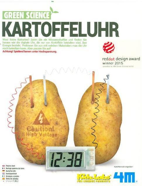 Produktbild 4M Bausatz für eine Kartoffeluhr Green Science