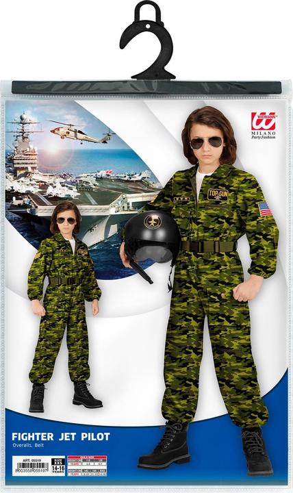 Actual product image Widmann Kampfjet Pilot (134, 140)