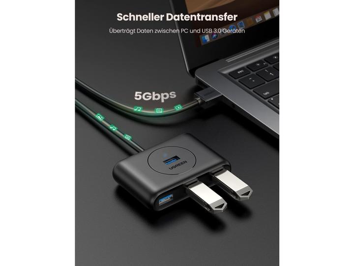 Actual product image Ugreen 40850 (USB-C, USB-A, 4 Ports)