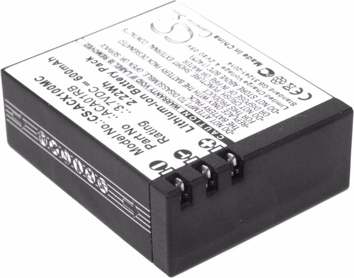 Actual product image AGI Battery compatible with Activeon CX HD - Battery - 600 mAh (Rechargeable battery)