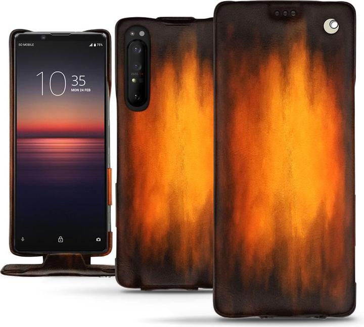 Productafbeelding Noreve Lederen omslag verticaal (Sony Xperia 1 II)
