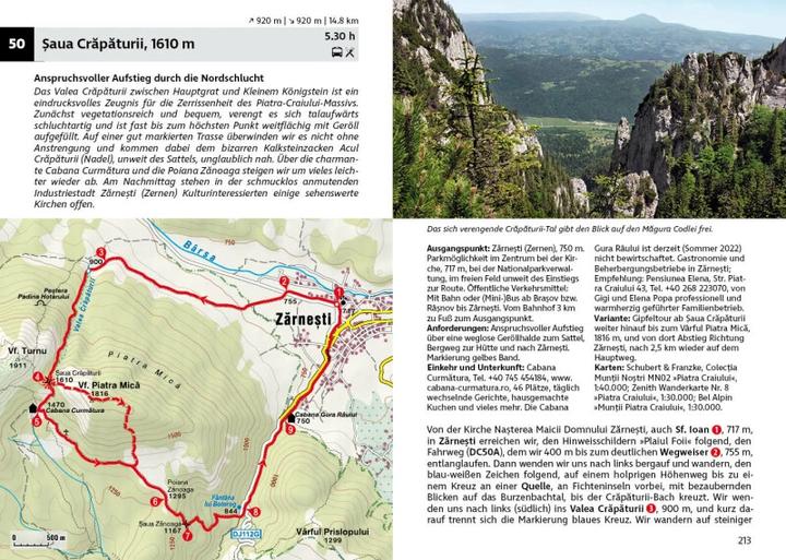 Produktbild Wanderführer / Rumänien Südkarpaten (Deutsch, Birgitta Gabriela Hannover Moser, 2022)