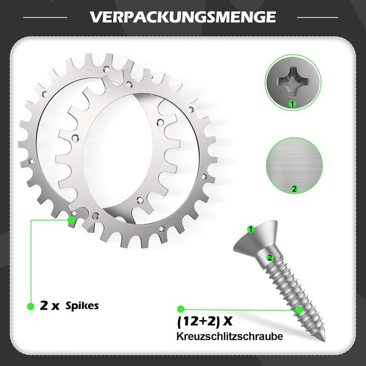 Immagine prodotto Delixike Punte di robot (Robot falciante, Ricambi per macchine da giardino)
