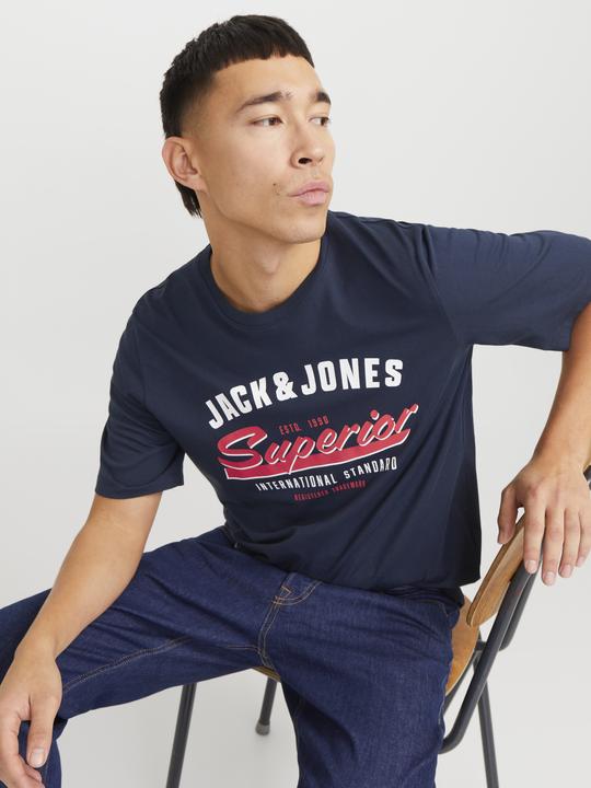 Produktbild Jack & Jones Jjelogo Tee Ss O-Neck 2 Col Ss25 Sn (S)