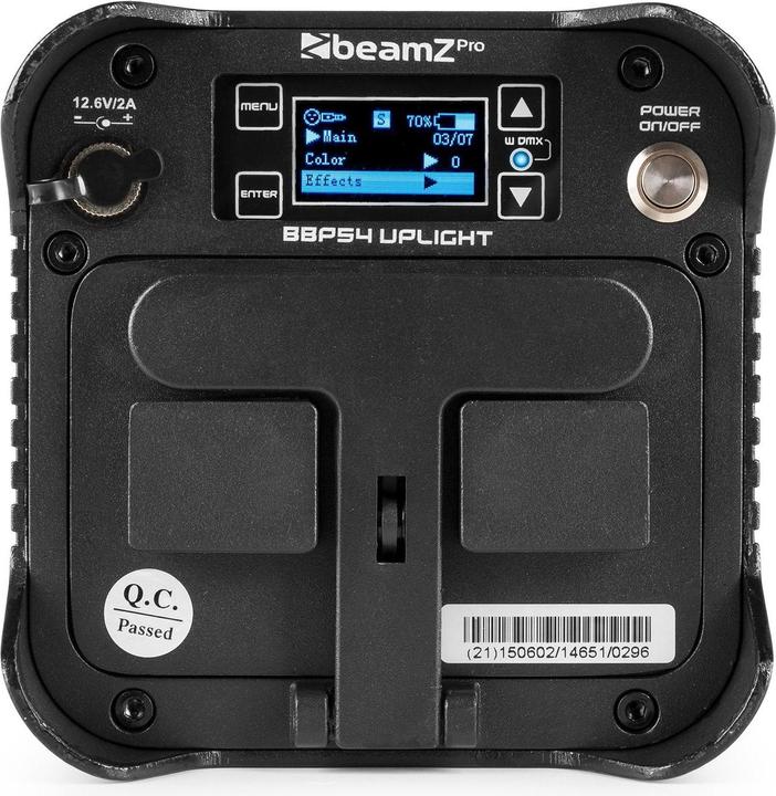 Actual product image BeamZ PAR Bar BBP54 Battery Uplight (12 W, LED)