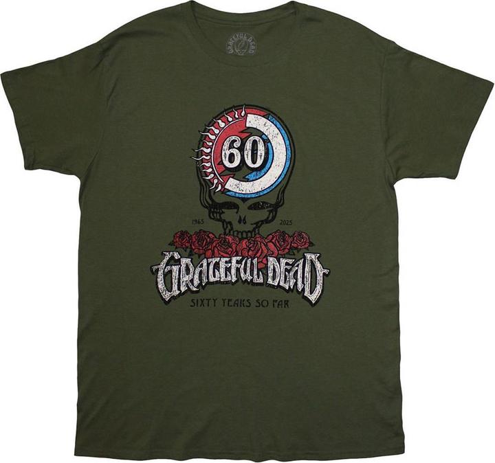 Immagine prodotto Grateful Dead 60th Roses Maglietta Adulto Unisex (XL)