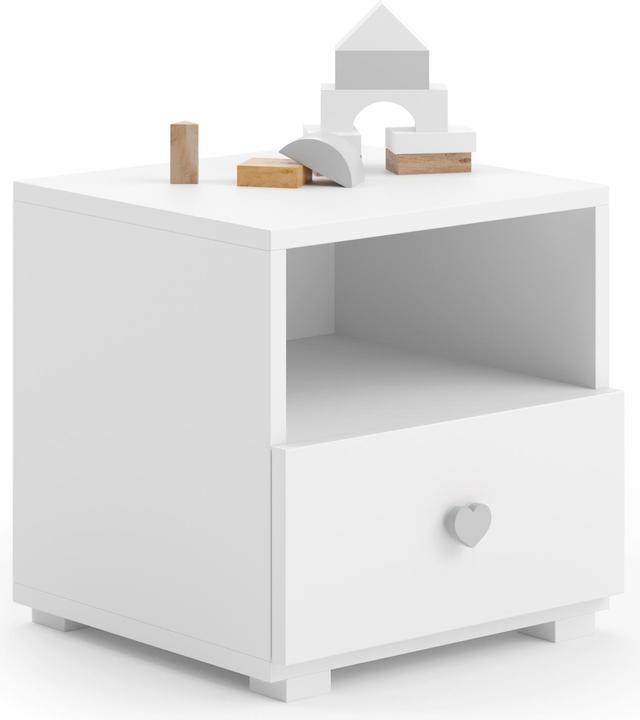 Image du produit ADRK Furniture Table de nuit avec tiroir EMI (37 x 37 x 37 cm)