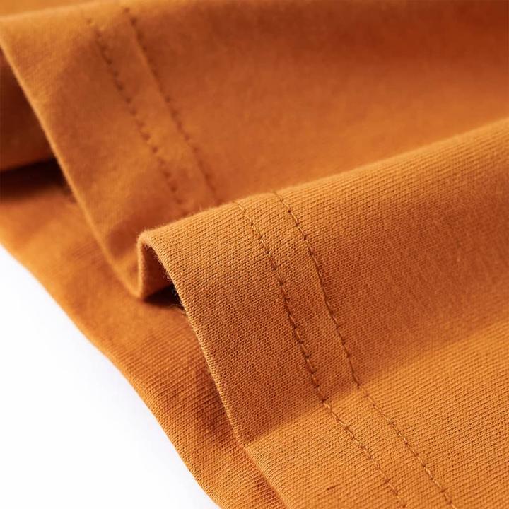 Image du produit VidaXL T-shirt manches longues enfant Ocre foncé 92,Matière : 100 (92)