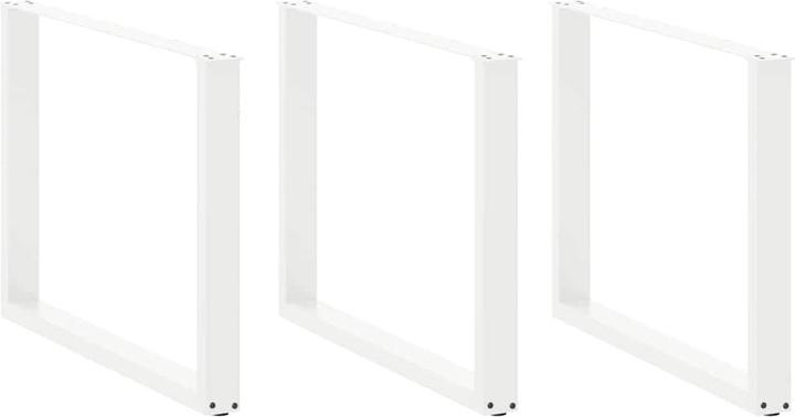 Actual product image VidaXL U-shaped coffee table legs 2 pcs. White 100x(72-73) cm steel table leg
