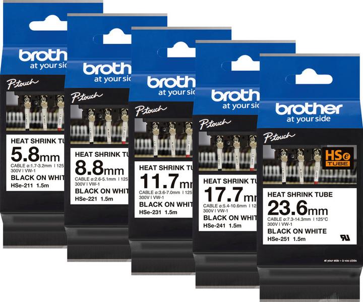 Actual product image Brother Hse-251 (2.36 cm, Black, White)