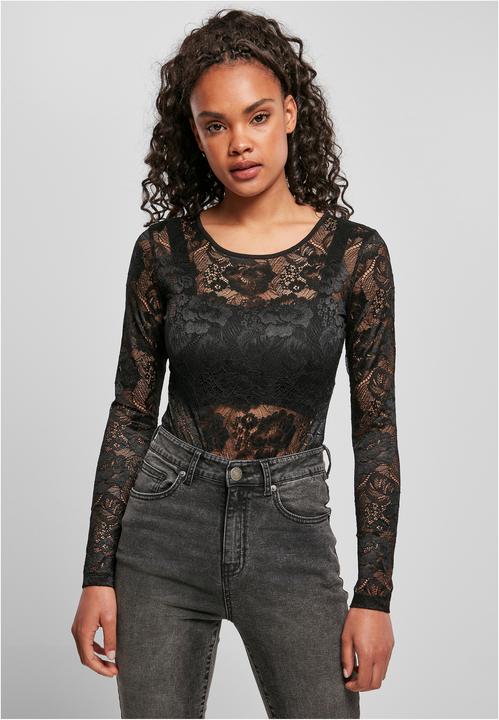 Image du produit Urban Classics Ladies Lace Longsleeve Body (XXL)