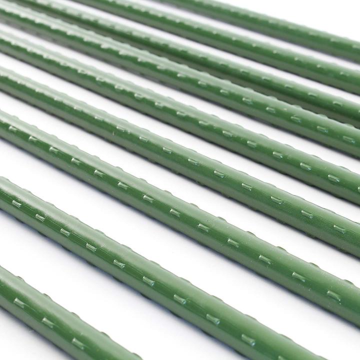 Immagine prodotto Wiltec Toboli 10x bastoni per piante verdi 120cm Ø11mm traliccio in metallo plastica per pomodori (120 cm, 1.10 cm)