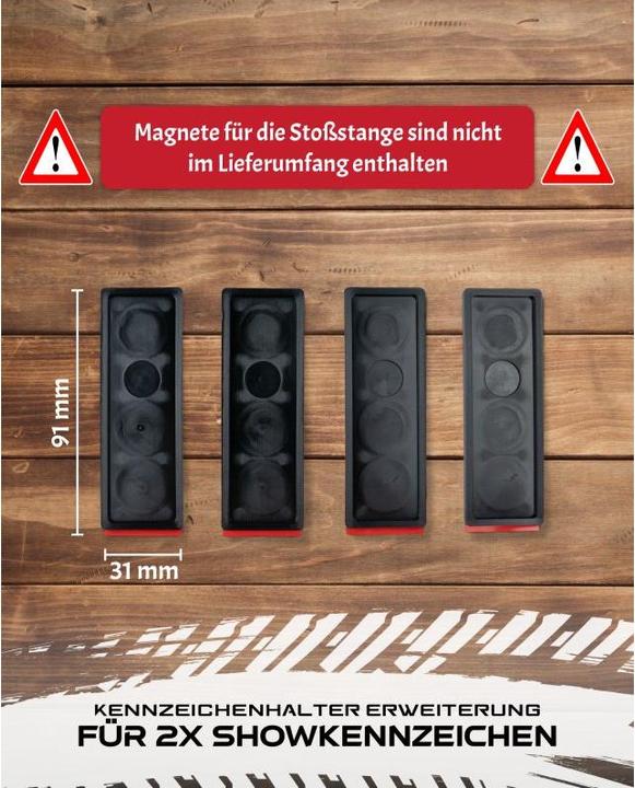 Produktbild Ivality Kennzeichenhalterungsset (Front + Heck, Universal)