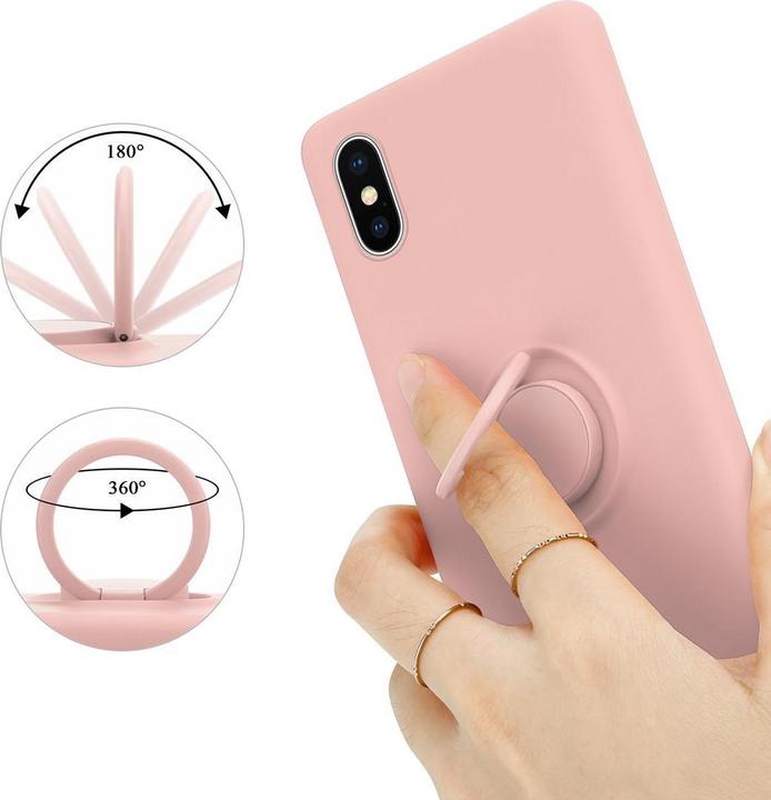 Actual product image Cadorabo TPU Liquid Ring Silicone Case Cover (Apple iPhone XS Max)