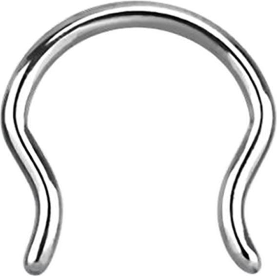 Produktbild Star Piercing Septum Ring silber (ohne Messing, Chirurgenstahl 316L)