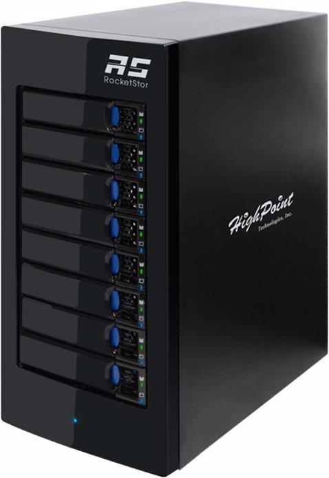 Immagine prodotto HighPoint RocketStor 6418AS - Array di dischi rigidi - 8 alloggiamenti (SATA-600 / SAS-2) (2.5", 3.5")