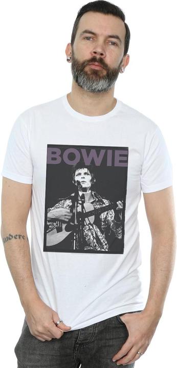 Actual product image David Bowie Mens Rock Poster T-Shirt (XL)