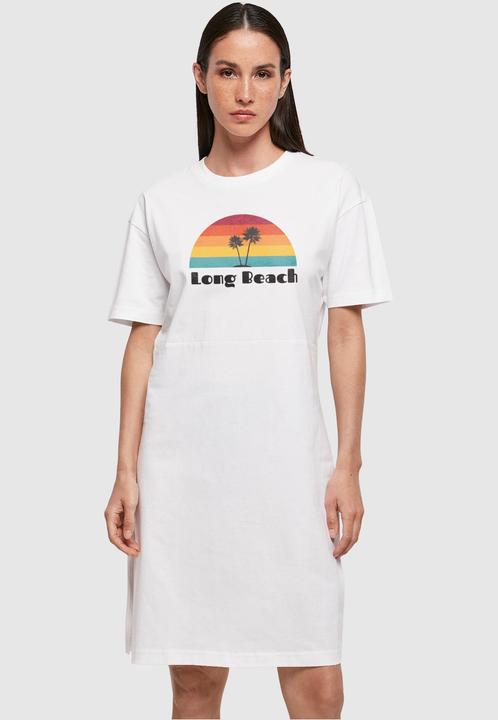 Produktbild Merchcode Ladies Long Beach Organic Oversized Slit Tee Dress - 117779 (L)
