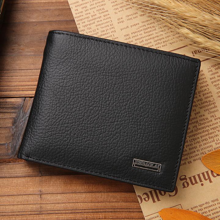 Image du produit Noya Echtleder Geldbörse Fashion Portemonnaie mit 14 Fächern - Schwarz (115x97mm)