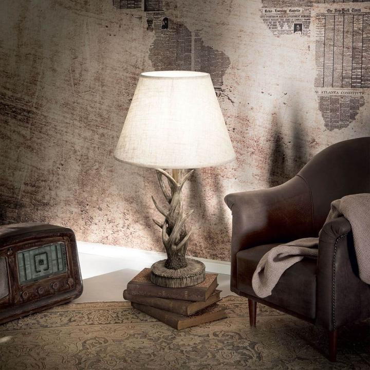 Image du produit Ideal lux CHALET Lampe de table E27 ⌀410mm Beige 128207 (E27)