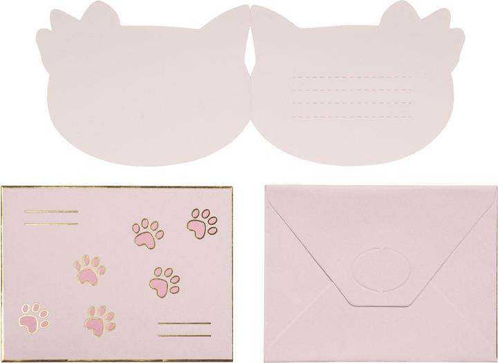 Produktbild Partydeco Einladungskarte Katze (6 Stk.)
