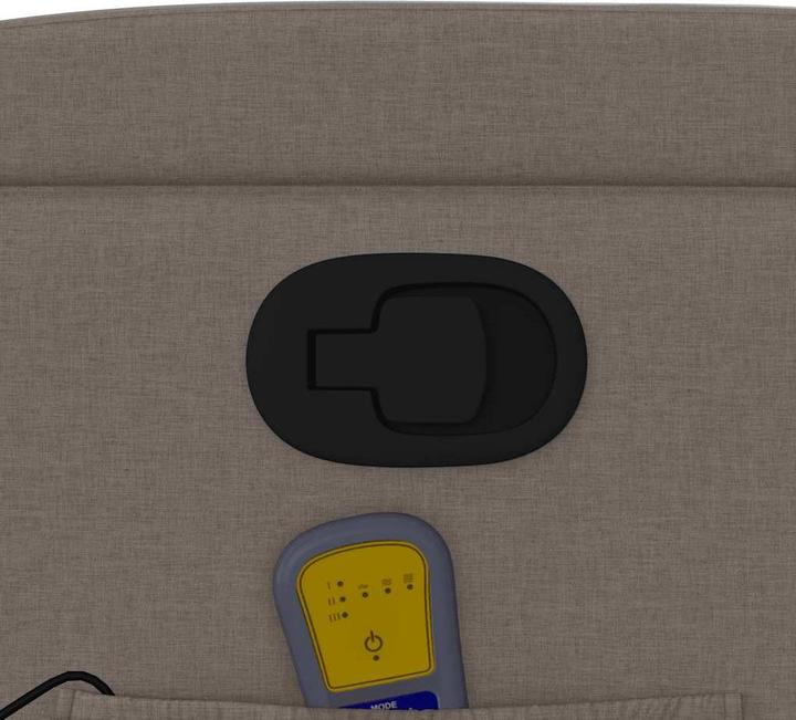 Actual product image VidaXL Massage chair with stand-up aid fabric