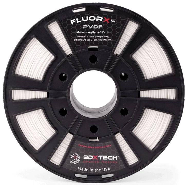 Image du produit 3D Xtech PVD1030750NAT FluorX™ Filament PVDF résistant aux produits chimiques, résistant aux UV 2 (2.85 mm, 750 g, Transparent)