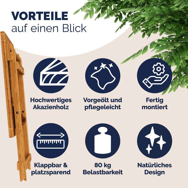 Produktbild Casaria Gartentisch (70 cm)