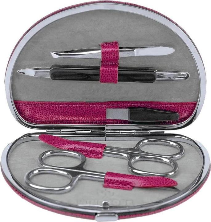 Windrose 803864.06 - Trousse manucure 5 pièces Beluga beige (cuir)