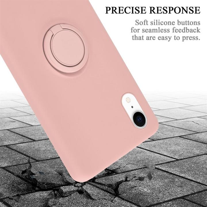 Productafbeelding Cadorabo TPU Vloeibare Ring Silicone Hoesje (Apple iPhone XR)