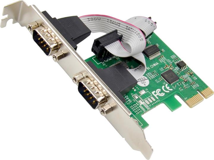 Image du produit InLine Carte d'interface, 2x série 9 broches, PCIe (PCI-Express)