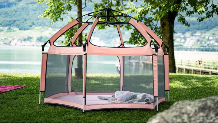 Produktbild Tenty Laufgitter Set Rosa/Grau (100 cm, 150 cm)