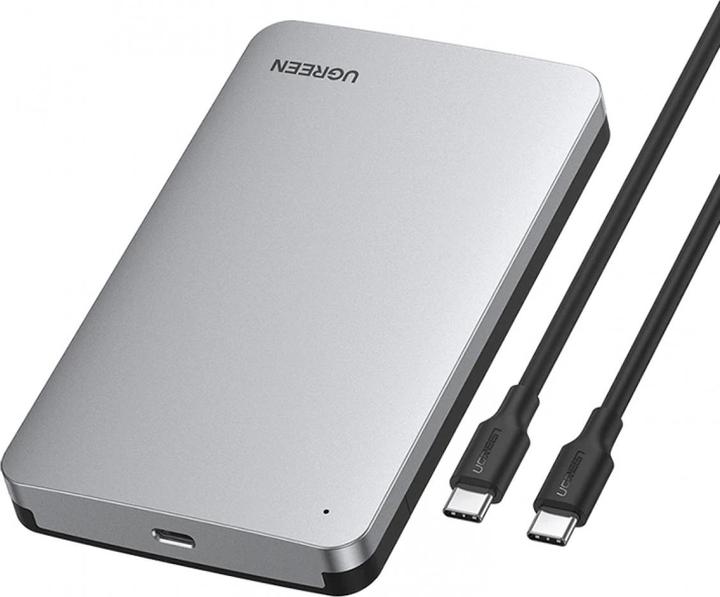 Productafbeelding Ugreen USB 3.1 Type-C HDD/SSD Aluminium Behuizing 2,5" met USB-C Kabel (2.5")