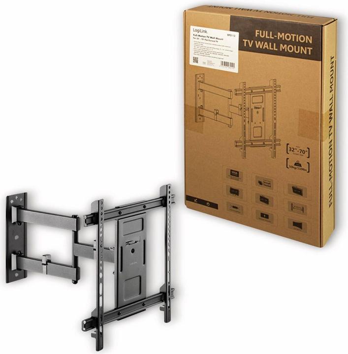 Immagine prodotto LogiLink Staffa per TV LCD / TV LCD curvo (full-motion) (Muro, 70", 50 kg)