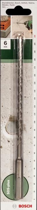 Image du produit Bosch Zubehör Foret marteau SDS plus D= 7 mm L= 210 mm (6 mm)
