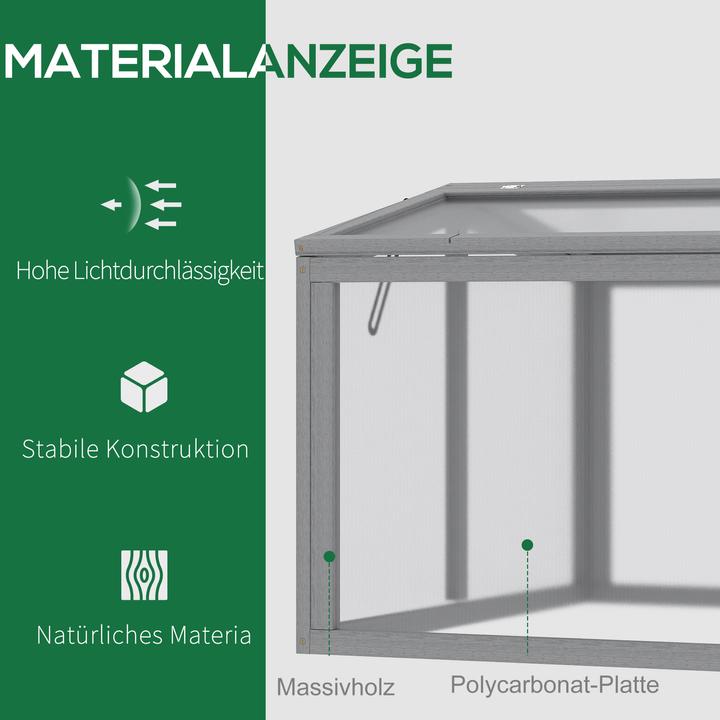 Actual product image Outsunny Raised bed with wooden frame