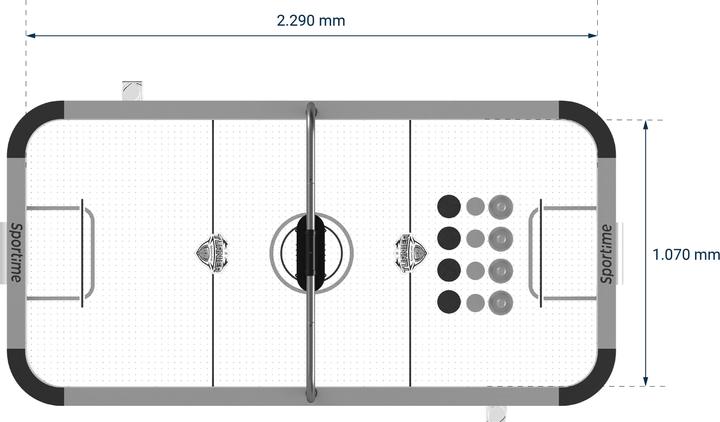 Produktbild Sportime Airhockey-Tisch Turnier 8 ft